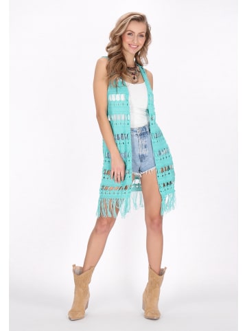 IZIA Women Vest in turquoise