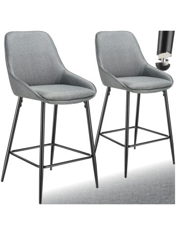 tectake Thekenstuhl gepolstert, 49 x 54 x 100 cm, Belastbarkeit 120 kg