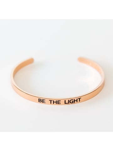 Armreif Be the light in Rösé-Gold