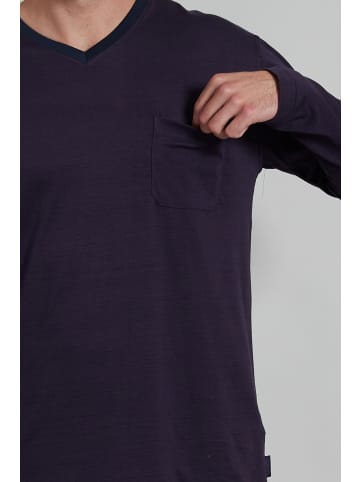 CECEBA Pyjama in lila-dunkel-Ringel