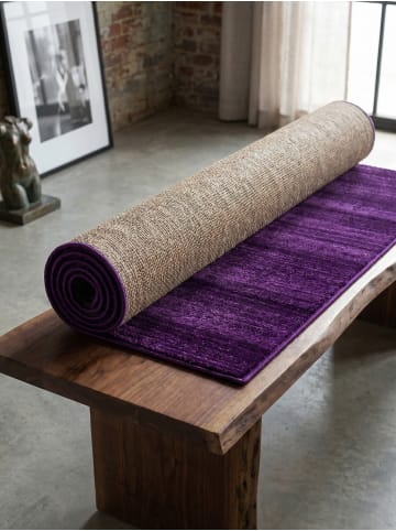 KADIMA DESIGN Teppich Kurzflor Waschbar Einfarbig INN Strapazierfähig OEKO-TEX in Violett