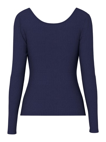 Pieces Oberteil mit langen Ärmeln in Maritime Blue