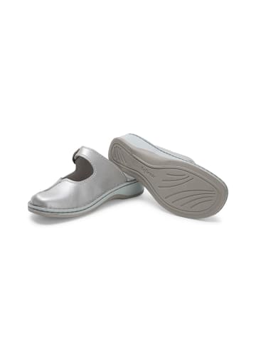 VITAFORM Softnappaleder Clogs in platin