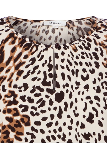 s.Oliver Bluse in schoko weiß - 0001
