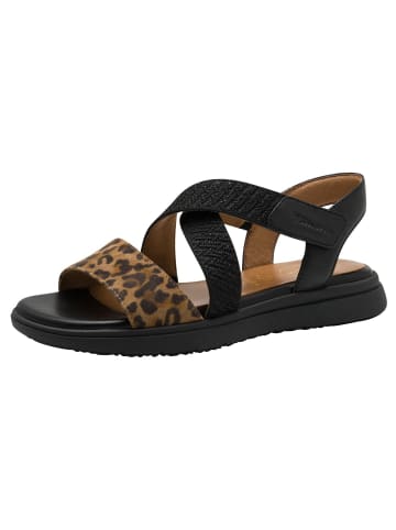 Tamaris WIDE FIT Sandale in BLACK/LEO