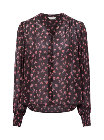 MOSS COPENHAGEN Bluse MSCHEvelda Orabella in schwarz altrosa