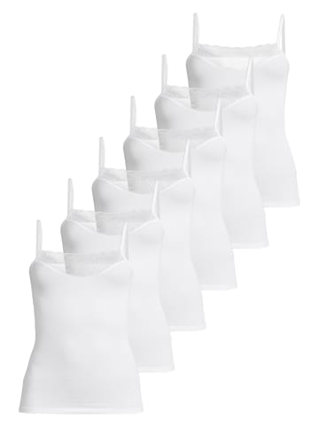 Conta Spaghetti Top Modal in Weiß