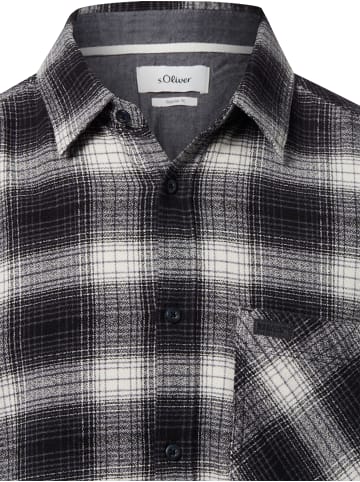 s.Oliver Hemd in grau schwarz - 0002