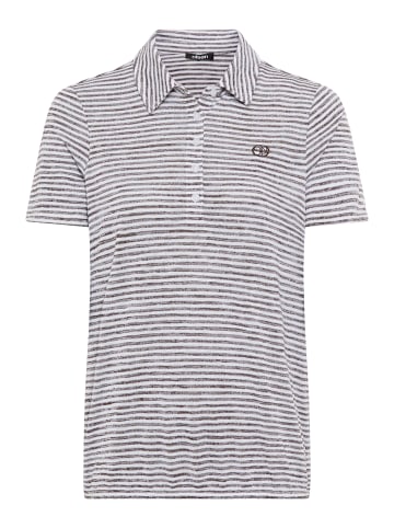 Olsen Poloshirt Clara in schoko weiß - 0001