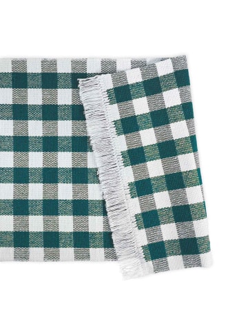 WohnDirect Indoor Küchenteppich MATRIX 1 in Petrol