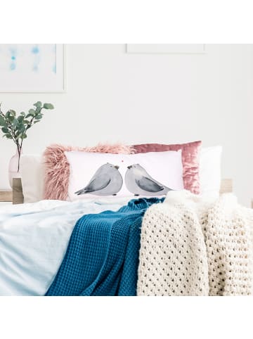 Mr. & Mrs. Panda Kuschelkissen Turteltauben Liebe ohne Spruch in Weiß