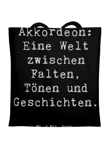 Mr. & Mrs. Panda Laptoptasche Spruch Akkordeon Vielfalt mit Spruch in Schwarz