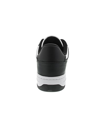 TOMMY JEANS Basket Leather Sneaker Schwarz