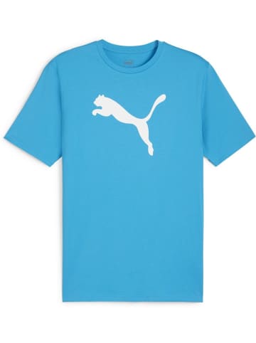 Puma T-Shirt "TeamRISE Logo Jersey Cotton" in Blau
