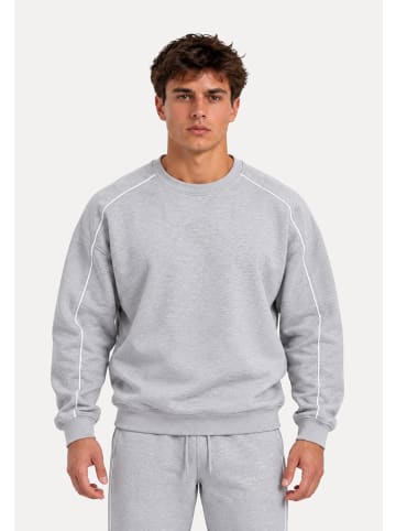 Sweatshirt Brenvaro in Grau Melange