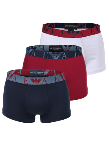 Emporio Armani Boxershort 3er Pack in Blau/Rot/Weiß