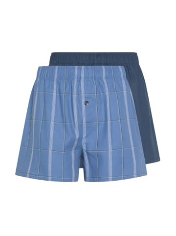 Schiesser Boxershorts Web in Blau / Dunkelblau