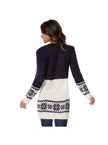 tectake Strickpullover in weihnachtlicher Farbgebung, blau