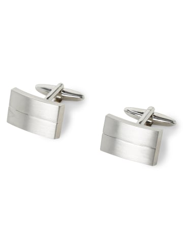 Andrew James Manschettenknopf in silber - 0001