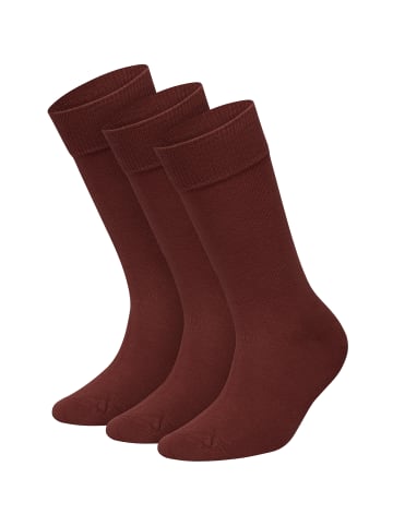 DillySocks 3er-Pack Socken One Color Smooth in Smooth Wine Red