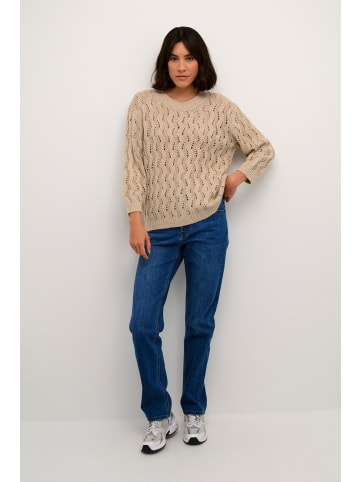 Kaffe Strickpullover KAlena in Feather Gray Melange