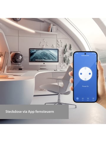 XCOAST Smart WLAN Steckdose in Weiß