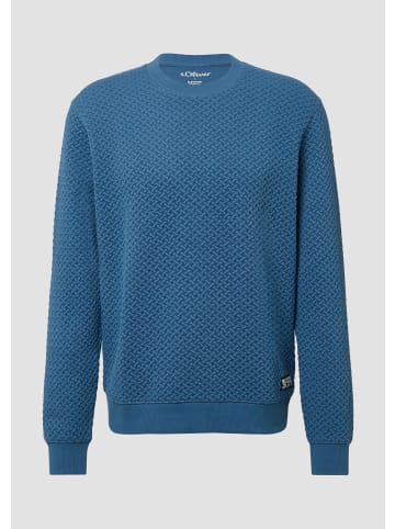 s.Oliver Sweatshirt in 6244_azurblau