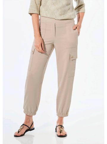 GOLDNER Kurzgröße:  Hose Hose im Cargo-Look in beige