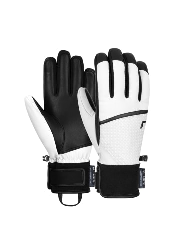 Reusch Fingerhandschuhe Mara R-TEX® XT in 1031 white/pied de poule