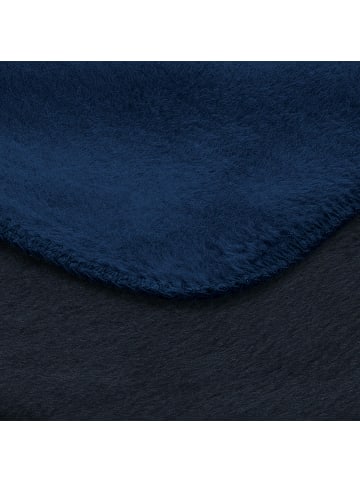 Erwin Müller Baumwollmischung Wohndecke 2er-Pack Matera in blau/marine