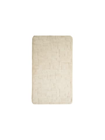 Almina Elegance Badematten-Set mit modernem Strukturmuster - 2-teilig in Beige