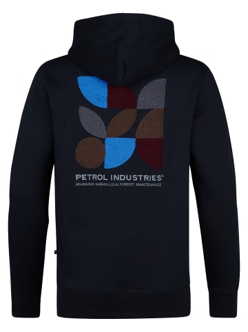 Petrol Industries Rückenprint Hoodie in Schwarz