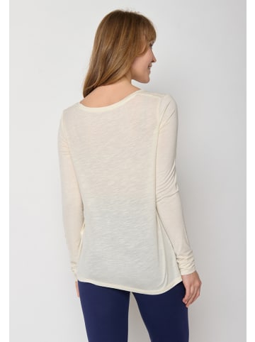 GreenBomb Longsleeve Nature Upwind in Creme Weiß
