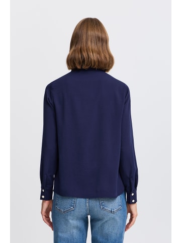 b. young Kurzarm-Bluse BYIDALINE Regular fit in Medieval Blue