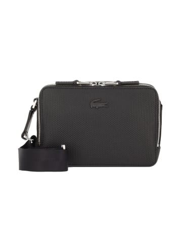 Lacoste Core Essentials Chantaco Umhängetasche Leder 20.5 cm in noir