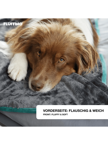 FLUFFINO Wendedecke 150x100cm grau grau