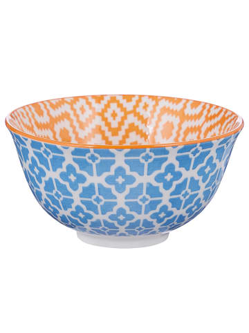 Butlers Schale ORNAMENTS 6er-Set in Weiß / Blau / Gelb