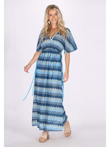 IZIA Damen Kleid in Blau Mehrfarbig
