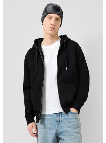 QS Sweatshirt Jacke in 9999_schwarz