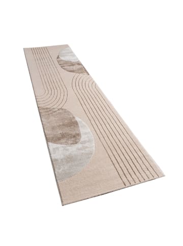 KADIMA DESIGN Teppich Kurzflor Abstrakt Wohnzimmer in Beige