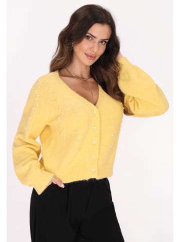 faina Damen Cardigan in Gelb