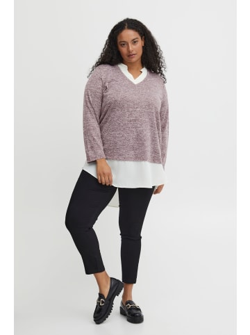 Fransa Strickpullover FPREXAN PU 1 20611407  Modischer 2-in-1-Pullover in Lila