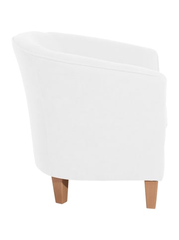 58 aufm Kessel SESSEL Karine Bezug Veloursstoff Buche natur / creme