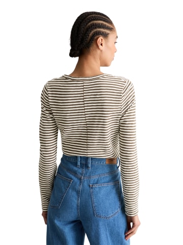 Marc O'Polo DENIM Longsleeve regular in Dark Brown