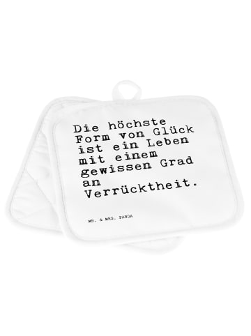 Mr. & Mrs. Panda Topfuntersetzer Die höchste Form von... mit Spruch in Weiß