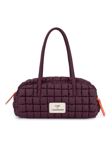 Les Visionnaires Unio Zicke Schultertasche 35 cm dark wine