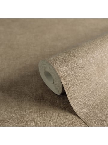 A.S. Création Tapete Urban Linen in Kastanienbraun