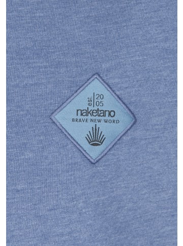 naketano T-Shirt Adonis Fischer 20 Blue Melange