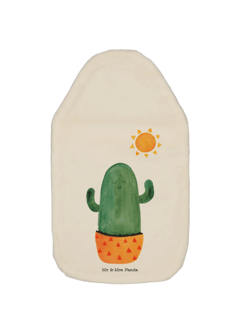 Mr. & Mrs. Panda Wärmflasche Kaktus Sonne ohne Spruch in Weiß