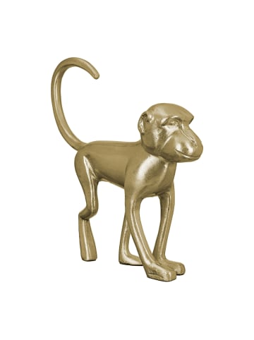 GILDE Figur Monkey goldfarben - (H) 34 cm